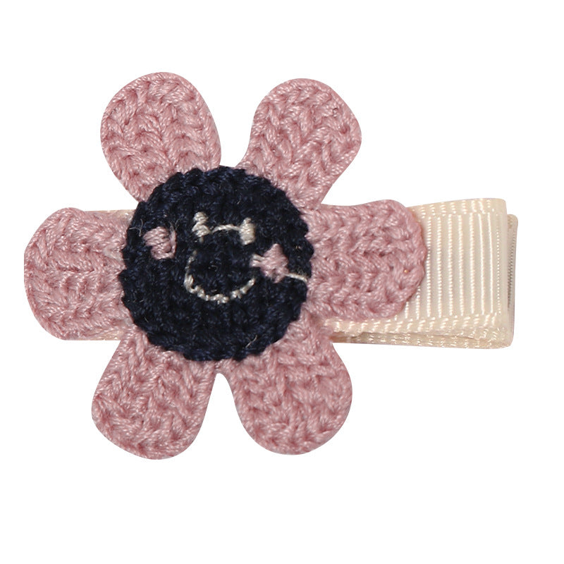 Venta al por mayor Kids Bow Knot Small Animal Flower Pinzas para el cabello